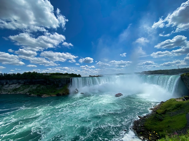 The Canadian side of the Niagara Falls in Ontario.